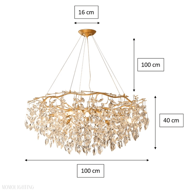 Doris Round Modern Branch Chandeliers-Nobipets