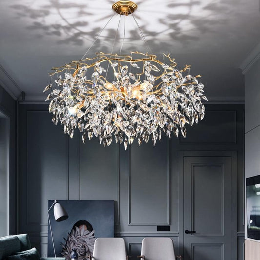 Doris Round Modern Branch Chandeliers-Nobipets