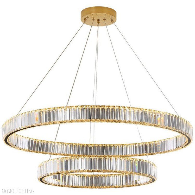 Doro Crystal Round Chandelier-Nobipets