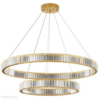 Doro Crystal Round Chandelier-Nobipets