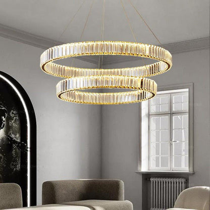 Doro Crystal Round Chandelier-Nobipets