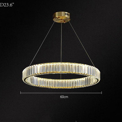 Doro Crystal Round Chandelier-Nobipets