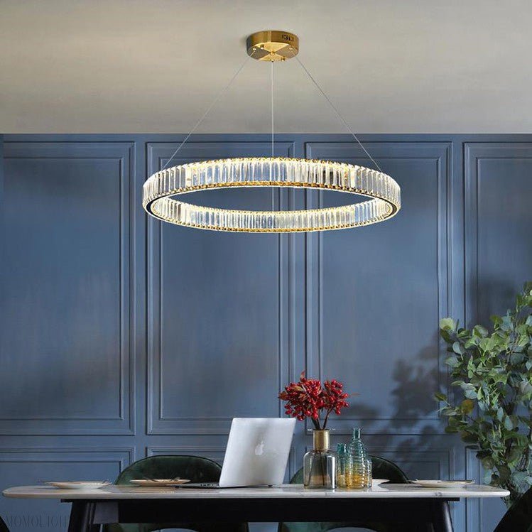 Doro Crystal Round Chandelier-Nobipets