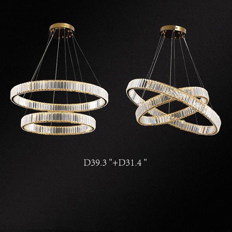 Doro Crystal Round Chandelier-Nobipets