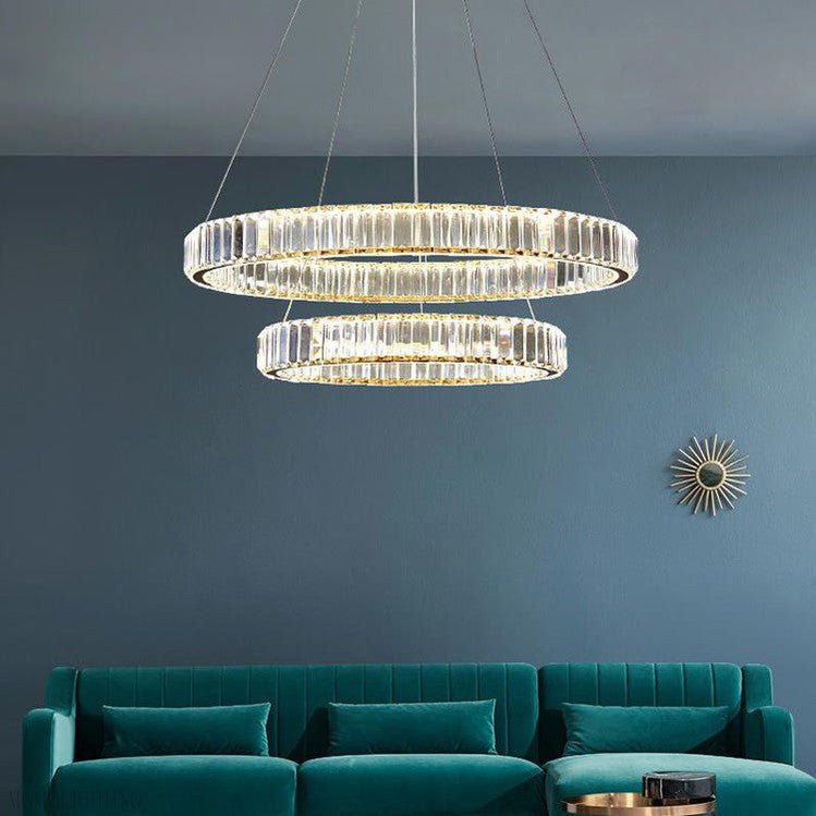 Doro Crystal Round Chandelier-Nobipets