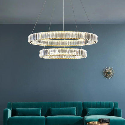Doro Crystal Round Chandelier-Nobipets