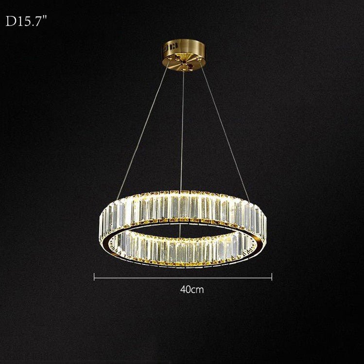 Doro Crystal Round Chandelier-Nobipets