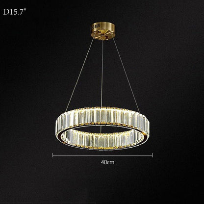Doro Crystal Round Chandelier-Nobipets