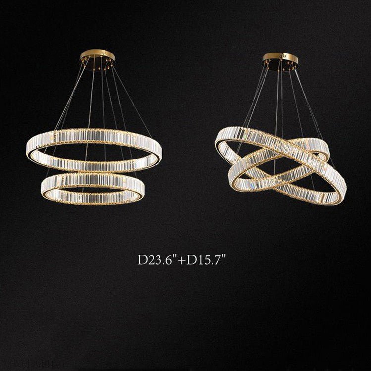 Doro Crystal Round Chandelier-Nobipets