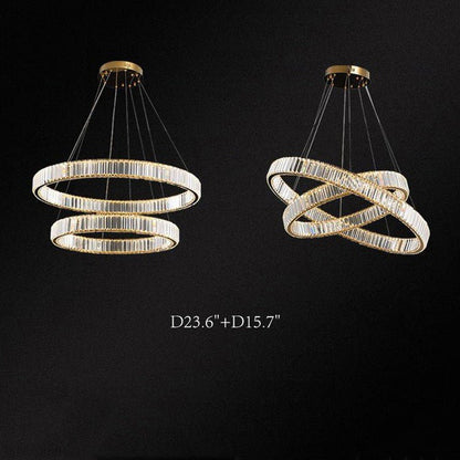 Doro Crystal Round Chandelier-Nobipets