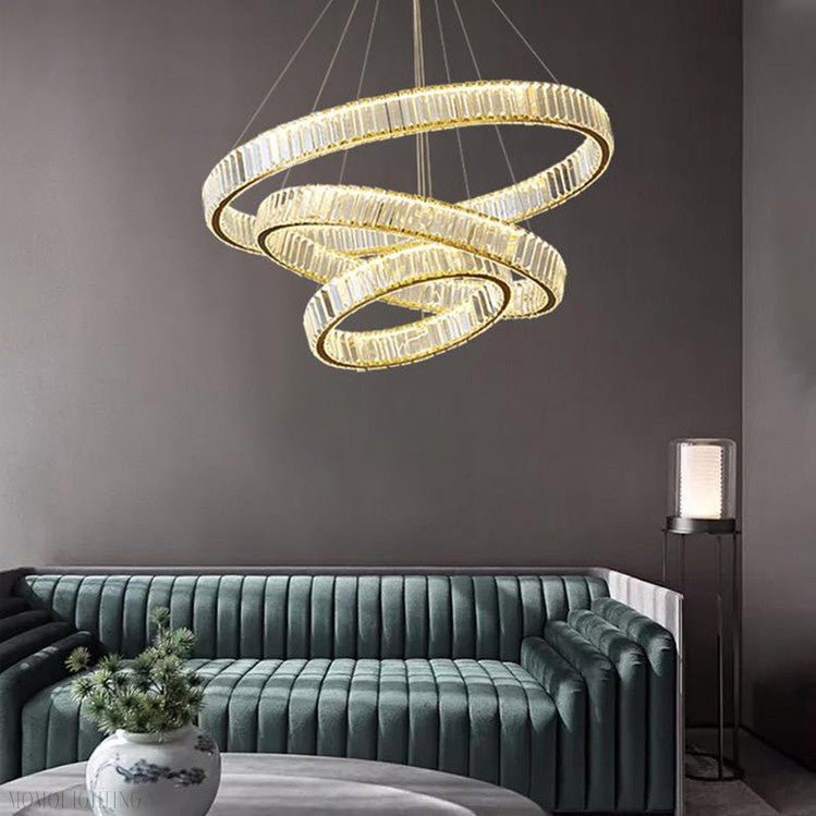 Doro Crystal Round Chandelier-Nobipets
