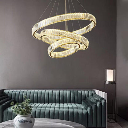 Doro Crystal Round Chandelier-Nobipets