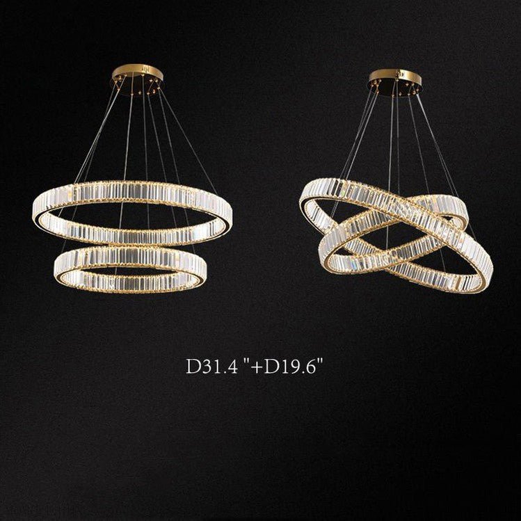 Doro Crystal Round Chandelier-Nobipets