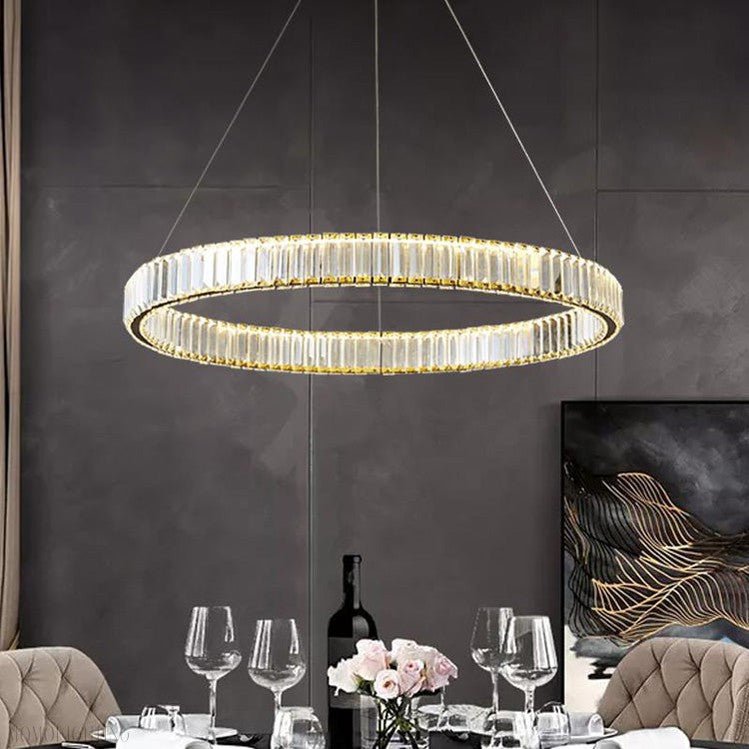 Doro Crystal Round Chandelier-Nobipets