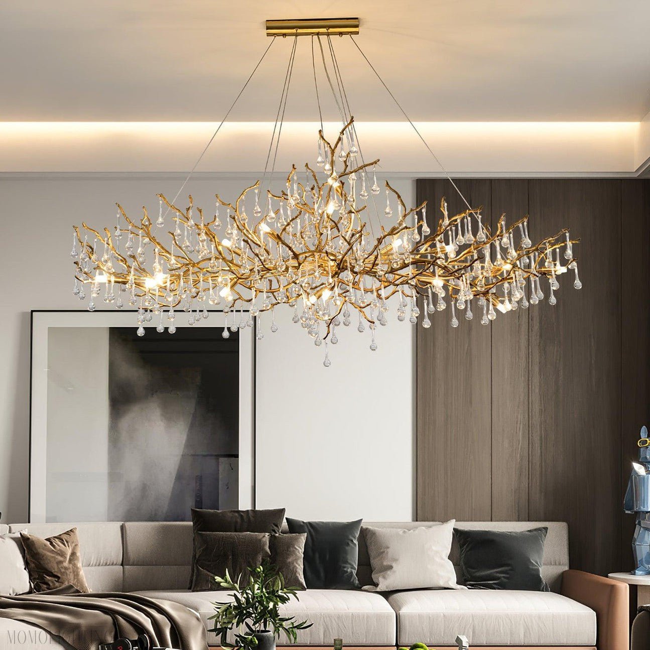 Drios Rain Chandelier-Nobipets