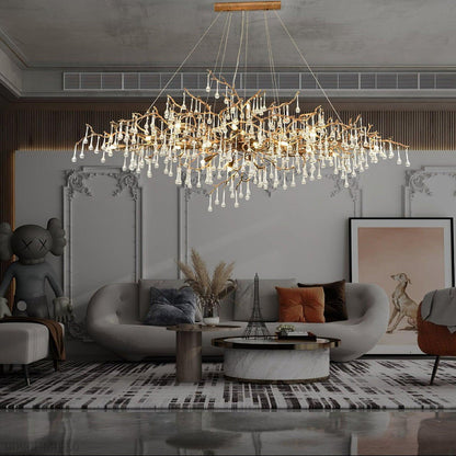 Drios Rain Chandelier-Nobipets