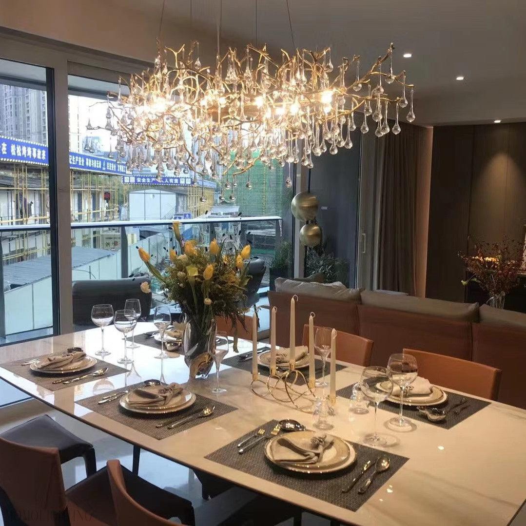 Drios Rain Chandelier-Nobipets