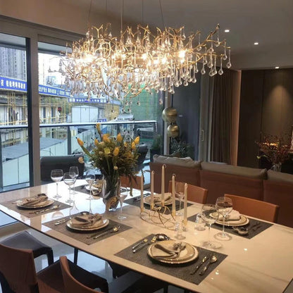 Drios Rain Chandelier-Nobipets