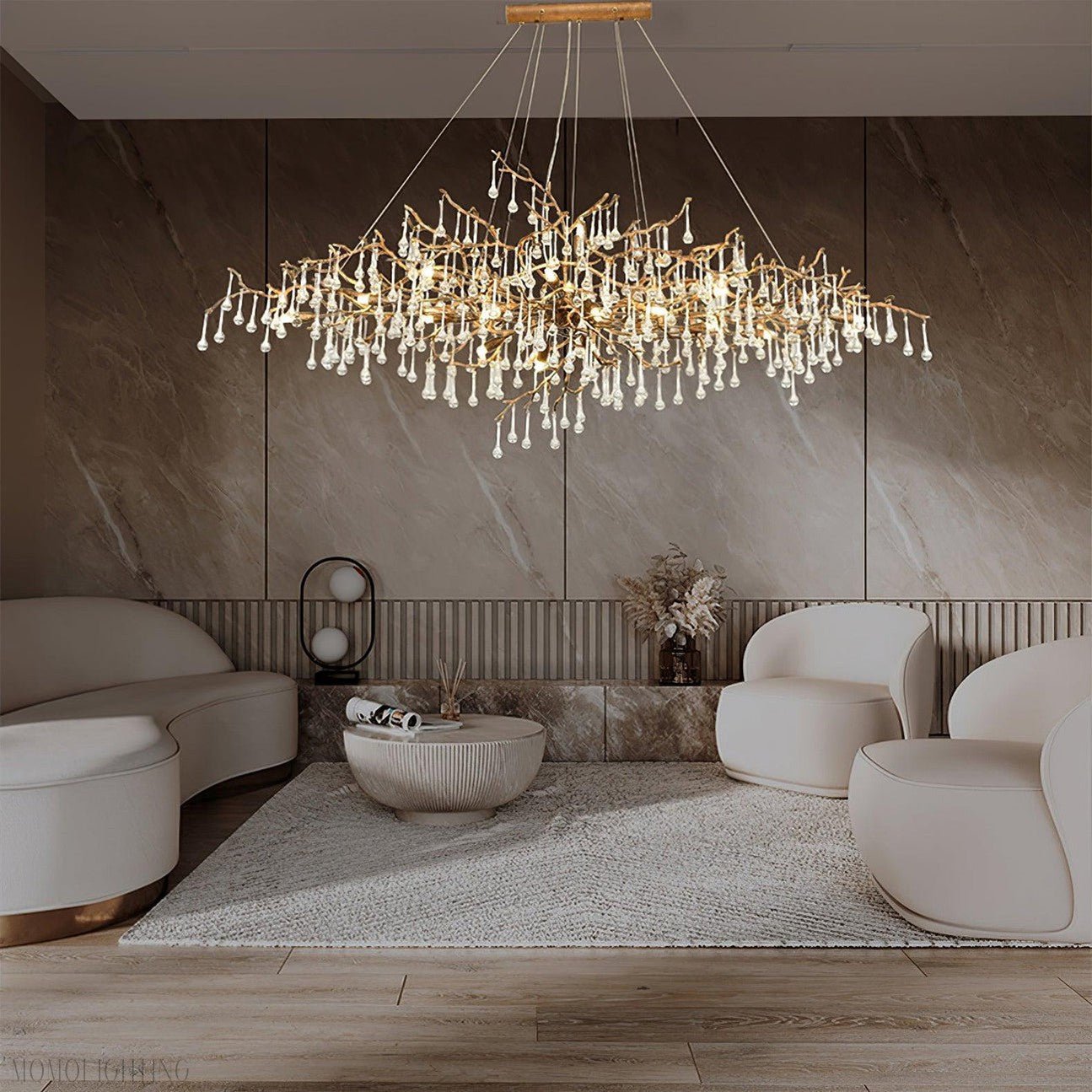 Drios Rain Chandelier-Nobipets
