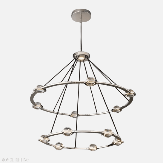 Eclatant 2-Tier Round Chandelier 48"-Nobipets