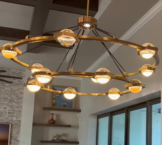 Eclatant 2-Tier Round Chandelier 48"-Nobipets