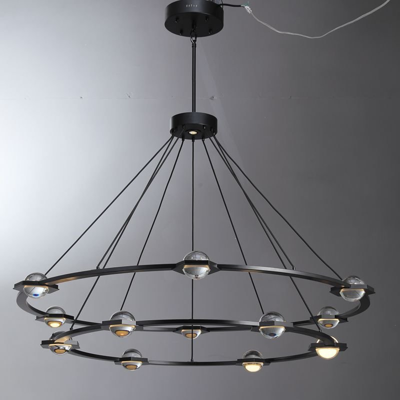 Eclatant 2-Tier Round Chandelier 48"-Nobipets