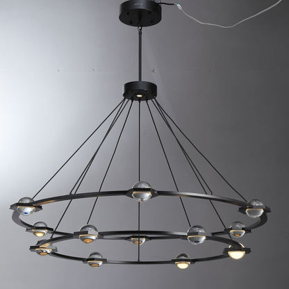 Eclatant 2-Tier Round Chandelier 48"-Nobipets