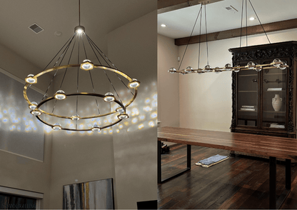Eclatant 2-Tier Round Chandelier 48"-Nobipets
