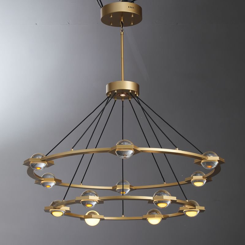 Eclatant 2-Tier Round Chandelier 48"-Nobipets