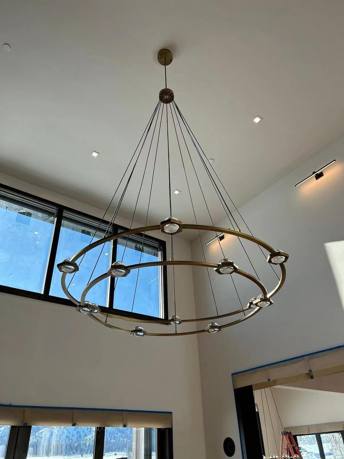 Eclatant 2-Tier Round Chandelier 60"-Nobipets