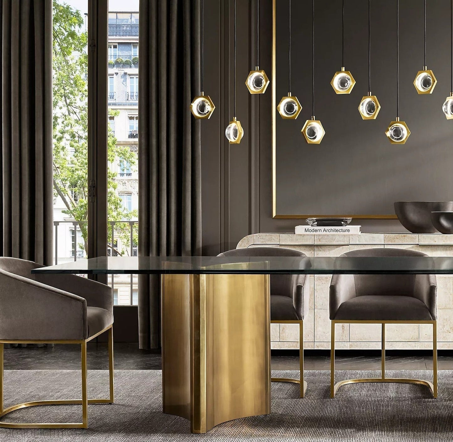 Eclatant Linear Chandelier W72''-Nobipets