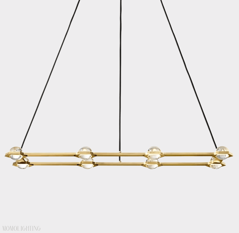 Eclatant Rectangular Chandelier 54" 72"-Nobipets