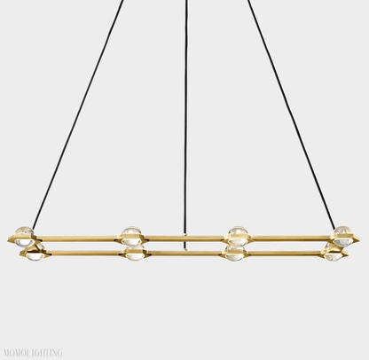 Eclatant Rectangular Chandelier 54" 72"-Nobipets
