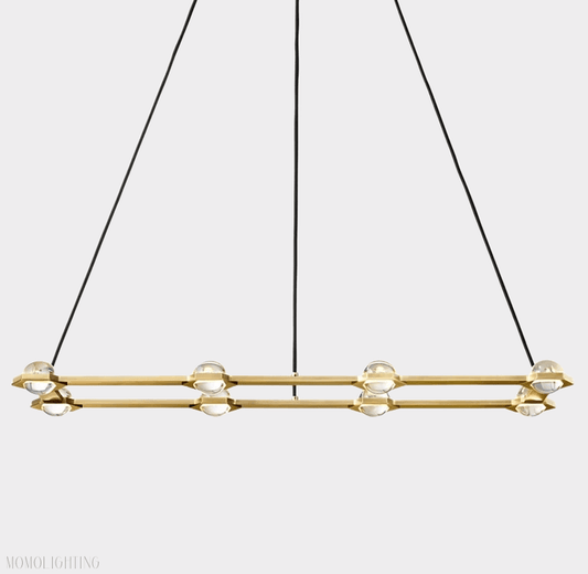 Eclatant Rectangular Chandelier 54" 72"-Nobipets