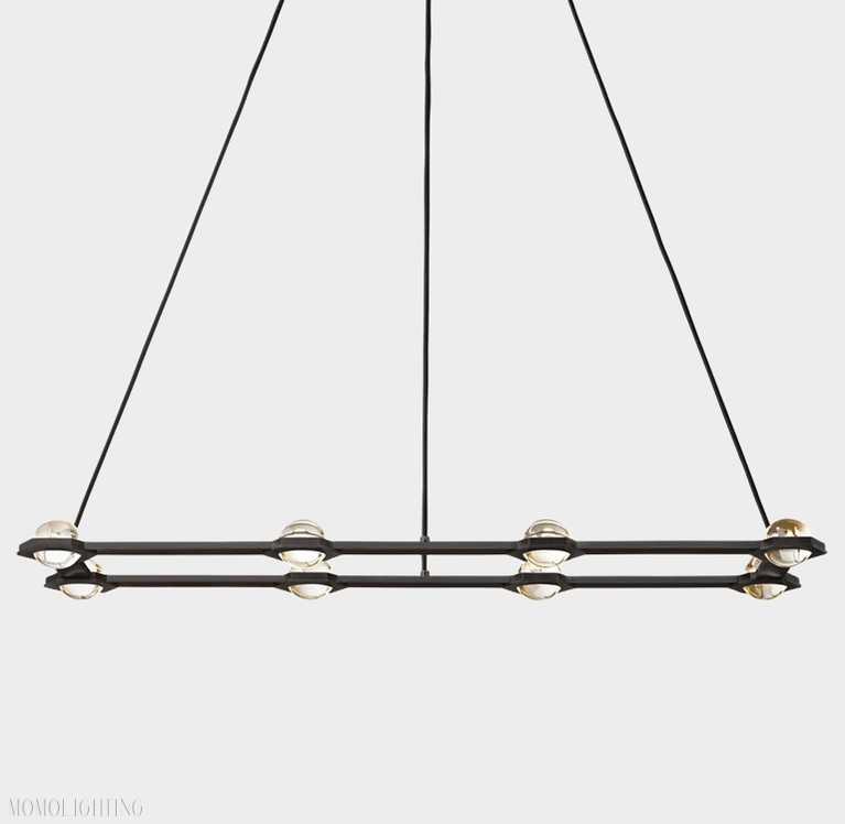 Eclatant Rectangular Chandelier 54" 72"-Nobipets
