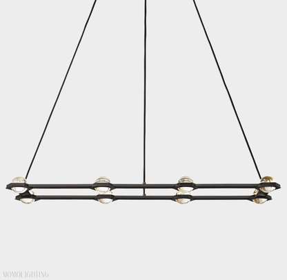 Eclatant Rectangular Chandelier 54" 72"-Nobipets