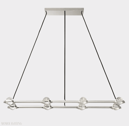 Eclatant Rectangular Chandelier 54" 72"-Nobipets