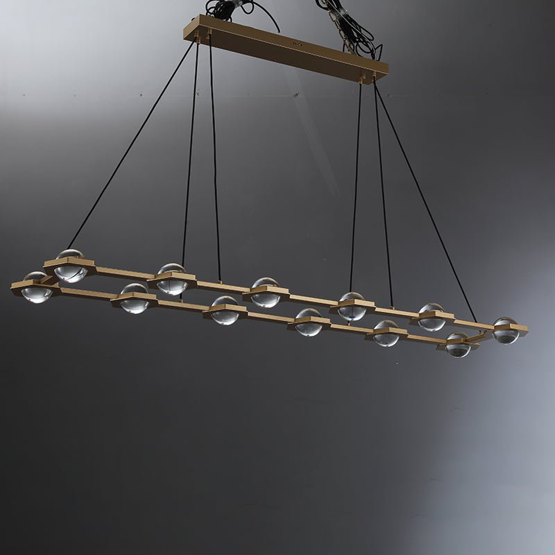 Eclatant Rectangular Chandelier 54" 72"-Nobipets
