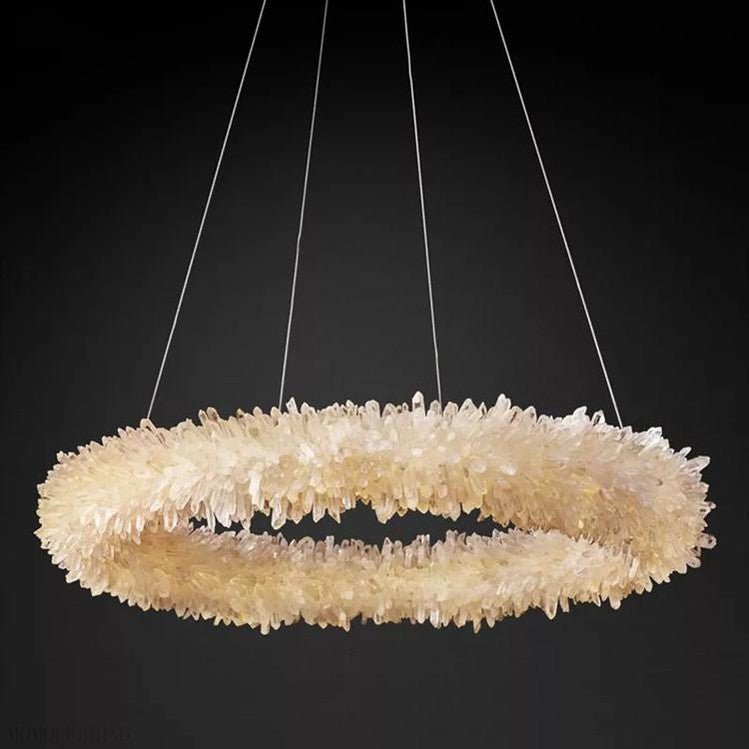 Edeline Crystal Halo Chandelier-Nobipets