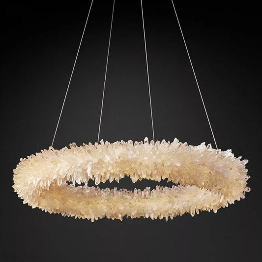 Edeline Crystal Halo Chandelier-Nobipets