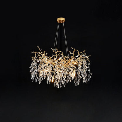 Eileen Gold Tree Branch Ceiling Chandelier-Nobipets