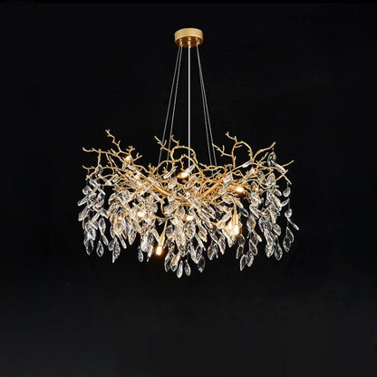 Eileen Gold Tree Branch Ceiling Chandelier-Nobipets