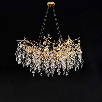 Eileen Gold Tree Branch Ceiling Chandelier-Nobipets