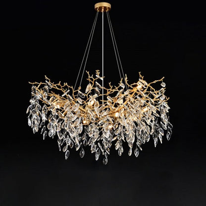 Eileen Gold Tree Branch Ceiling Chandelier-Nobipets
