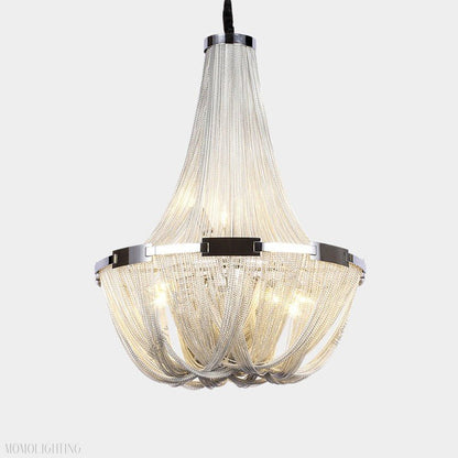 Eldorado Luxury Aluminum Chain Tassel Chandelier-Nobipets