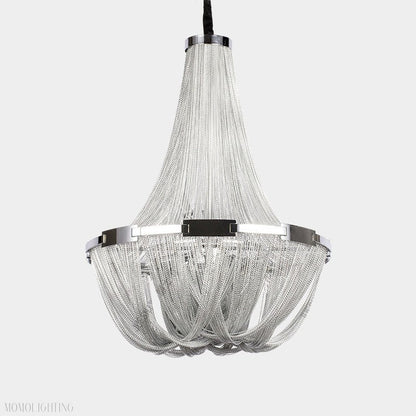 Eldorado Luxury Aluminum Chain Tassel Chandelier-Nobipets