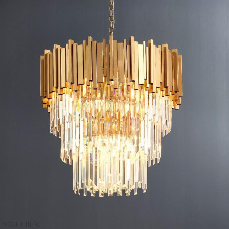 Elian Kaia Crystal Pendant Chandelier-Nobipets
