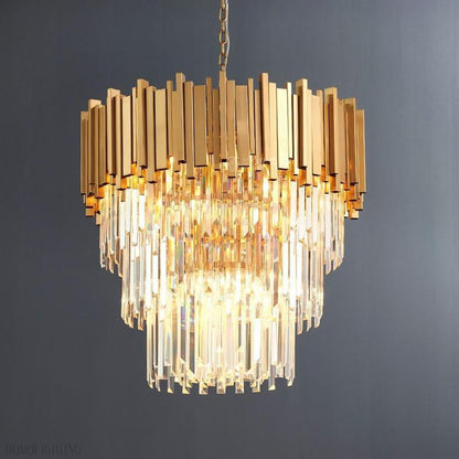 Elian Kaia Crystal Pendant Chandelier-Nobipets