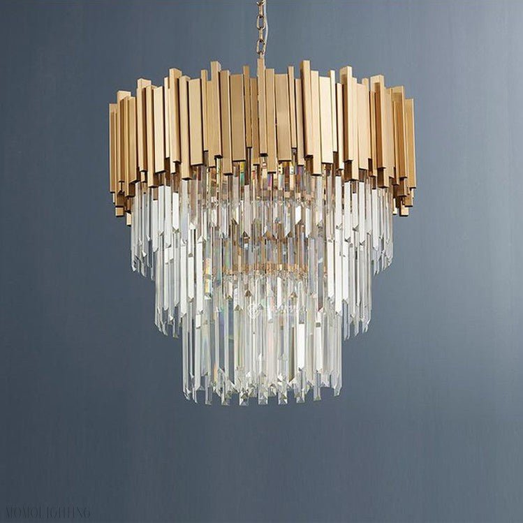Elian Kaia Crystal Pendant Chandelier-Nobipets