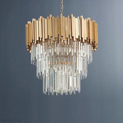 Elian Kaia Crystal Pendant Chandelier-Nobipets